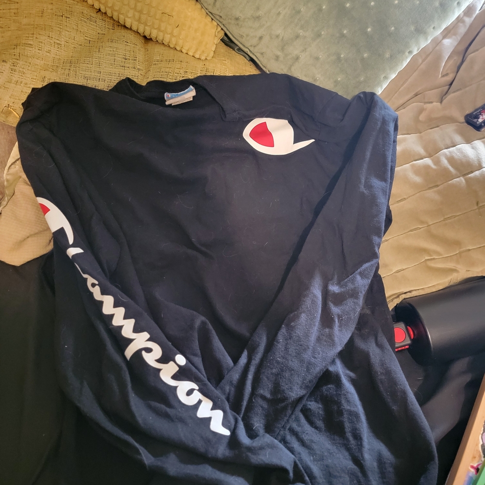 Champion Black Long Sleeve Shirt